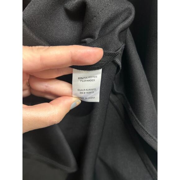 NWT Ace Ivy Women’s Snap Up Black Faux Suede Trench Coat Jacket size XL $158 - Picture 5 of 11